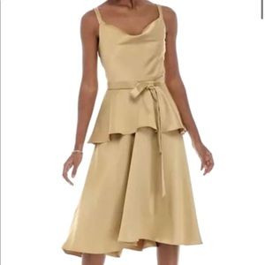 Gabby Skye Occasion Gold Dress